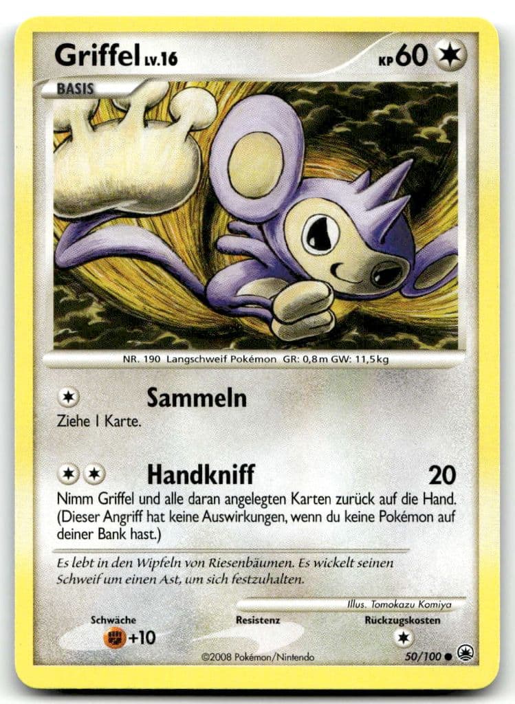 Griffel 50/100 Diamond & Pearl trading card