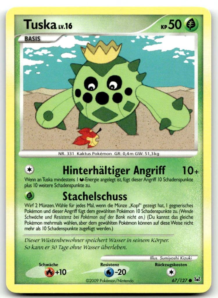 Tuska 67/127 Arceus trading card
