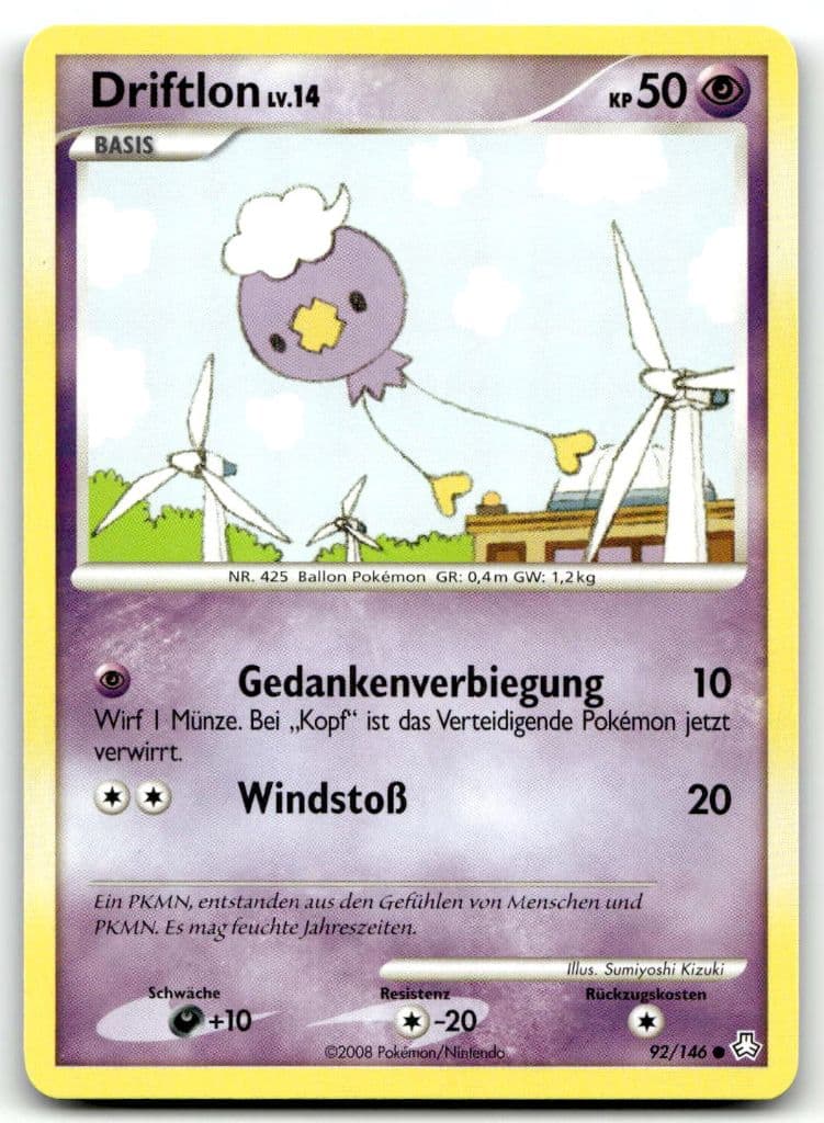 Drifloon 92/146 Sturmtief trading card