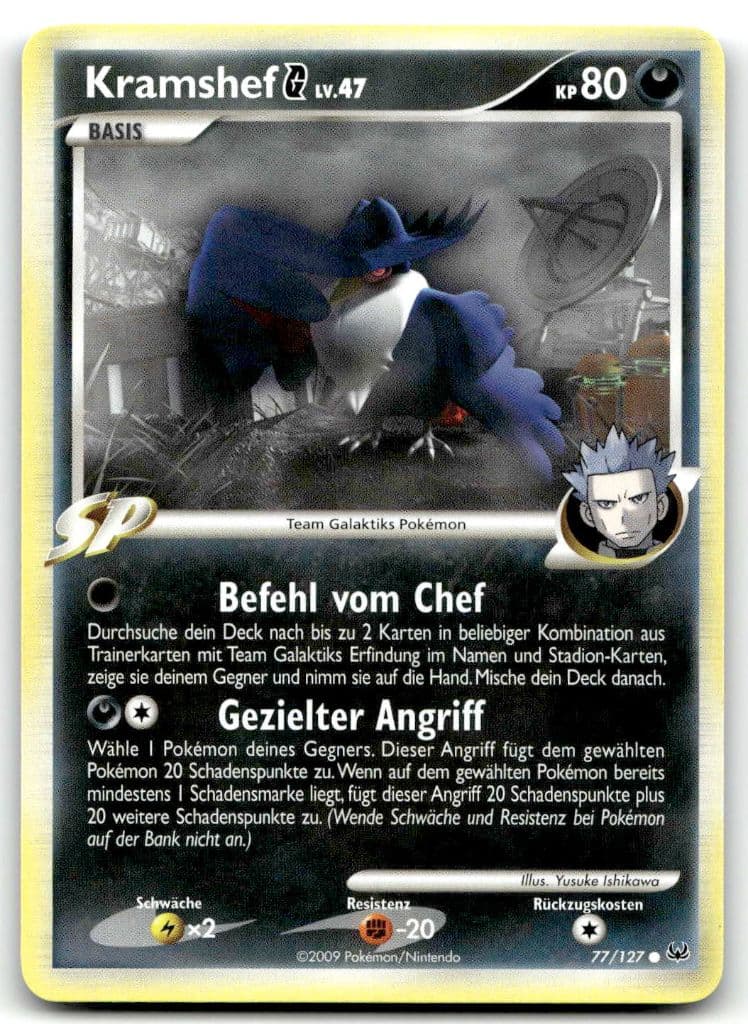 Kramshef 77/127 Platin trading card