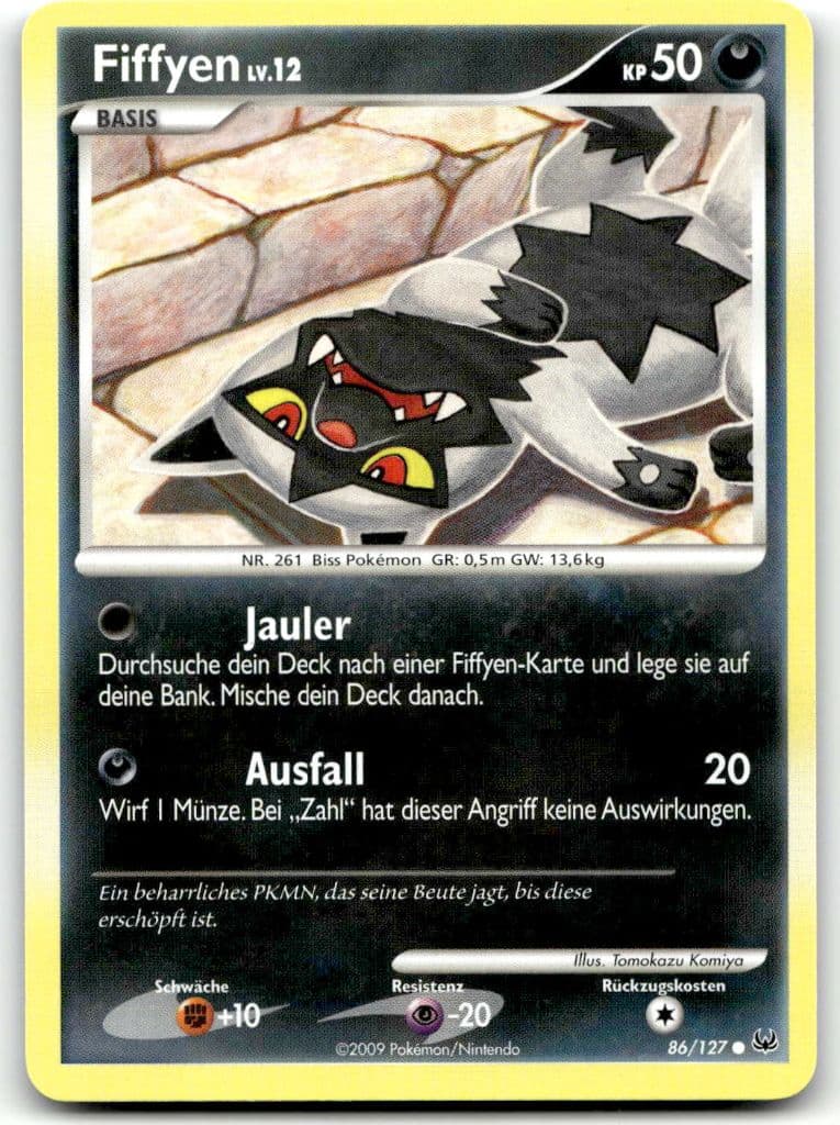 Fiffyen 86/127 Platinum trading card