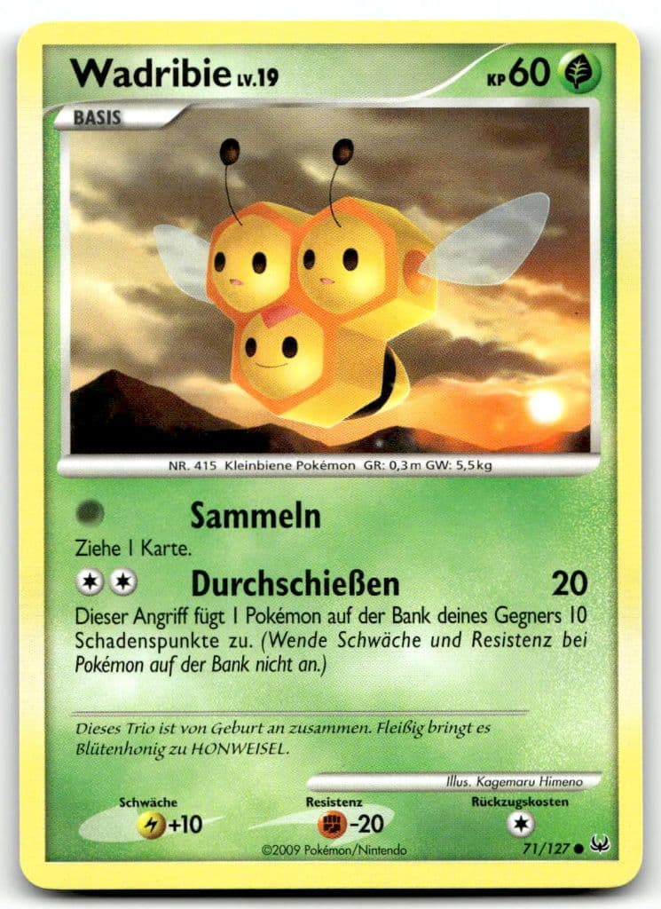 Wadribie 71/127 Platin – Arceus trading card
