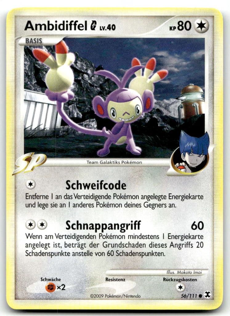Ambidiffel G 56/111 Platin—Aufstieg der Rivalen (Rising Rivals) trading card