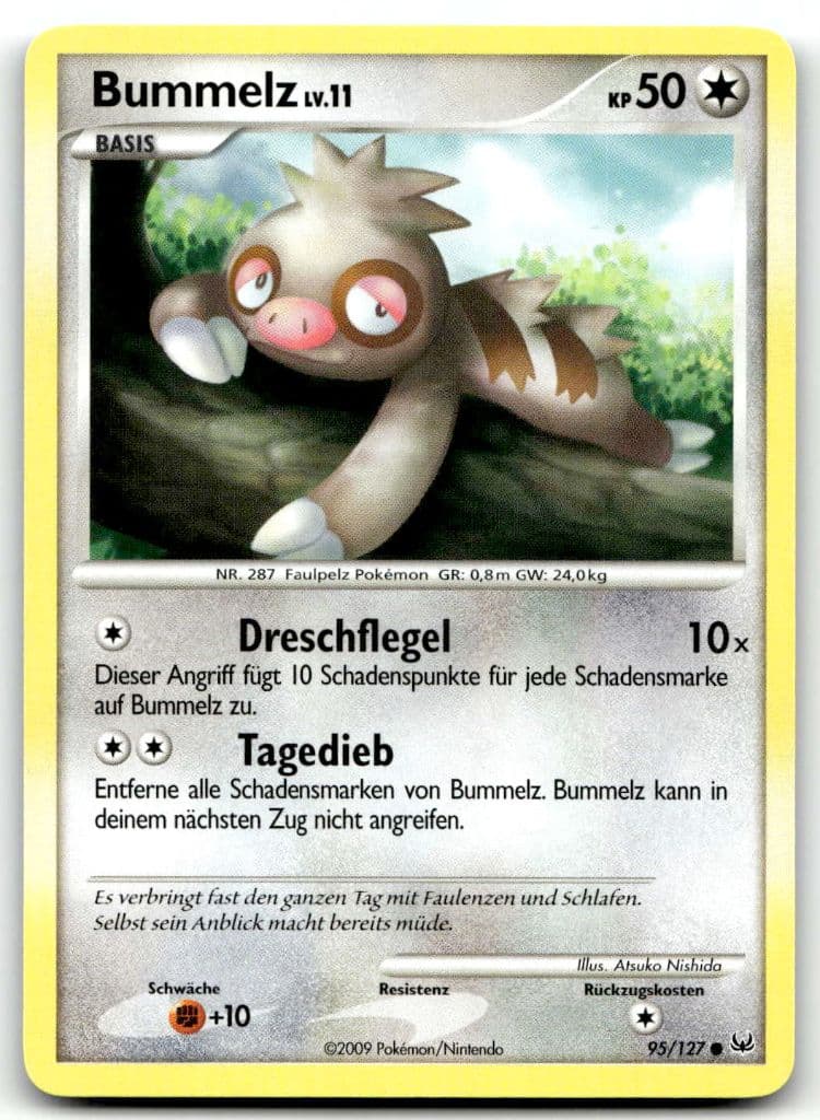 Bummelz 95/127 Platinum trading card
