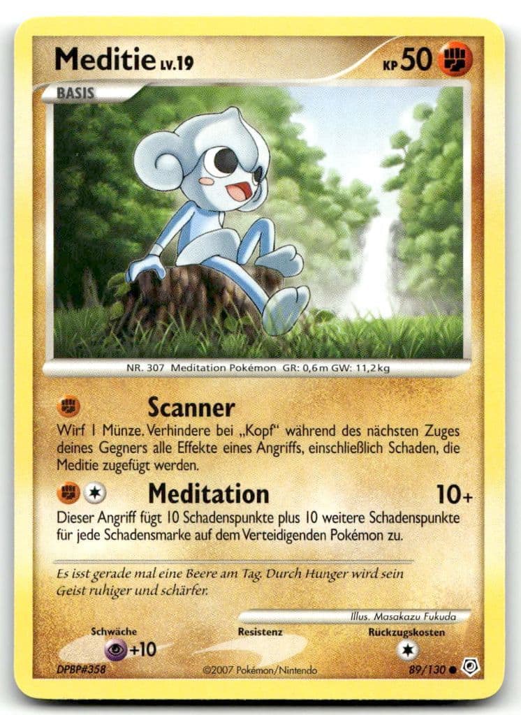 Meditie 89/130 Diamond & Pearl trading card