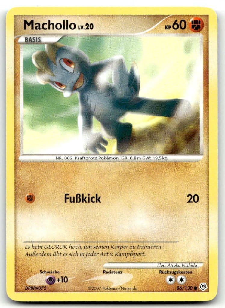 Machollo 86/130 Diamond & Pearl trading card