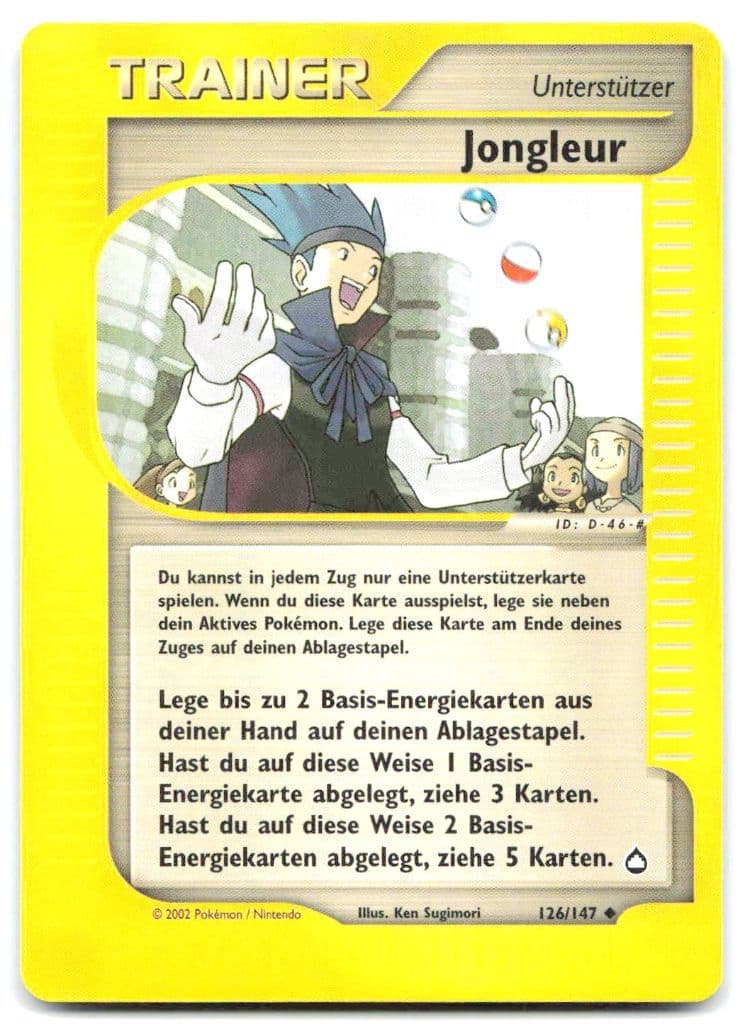 Jongleur 126/147 Aquapolis trading card