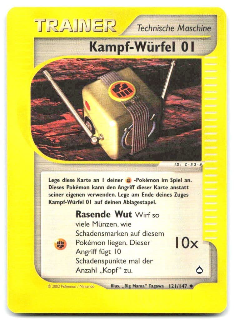 Kampf-Würfel 01 121/147 Aquapolis trading card