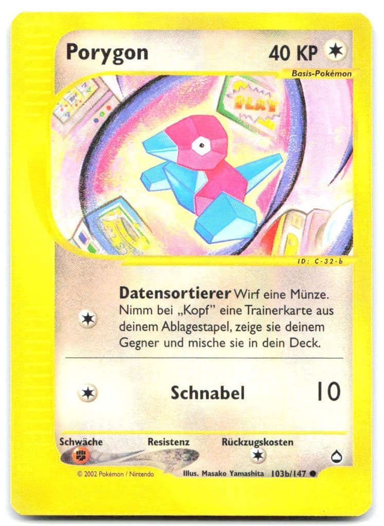 Porygon 103b/147 Expedition Base Set trading card