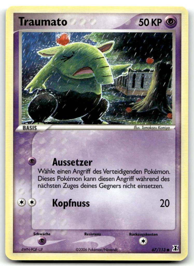Traumato 67/113 EX Delta Species trading card