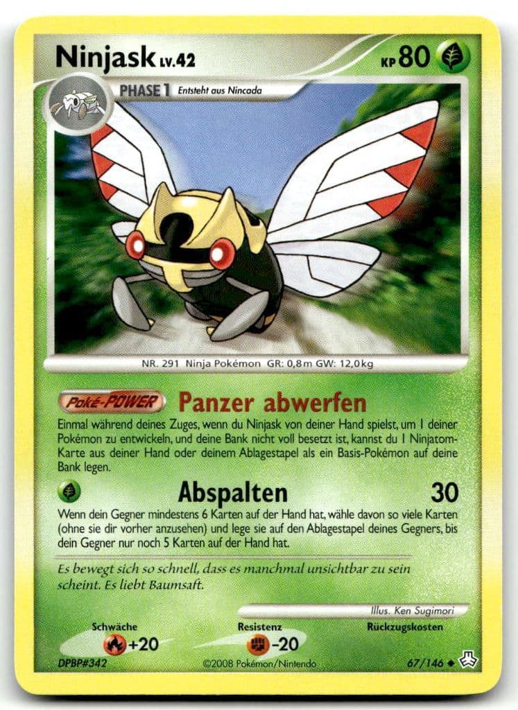 Ninjask 67/146 Erwachte Legenden trading card