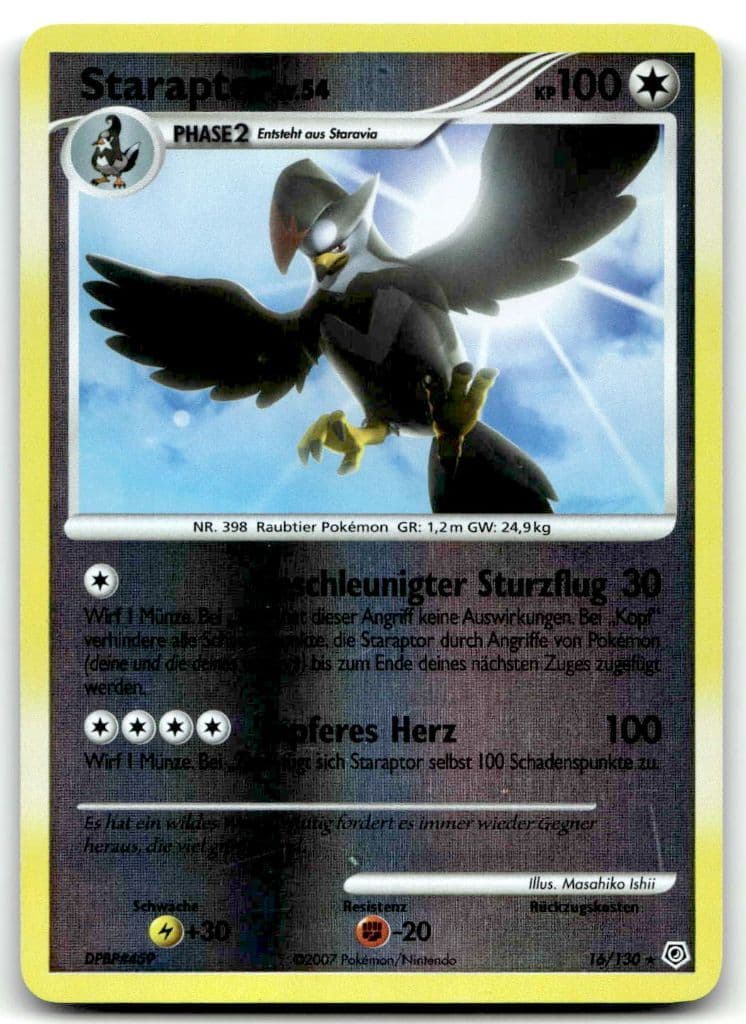 Staraptor LV.54 16/130 Diamond & Pearl trading card