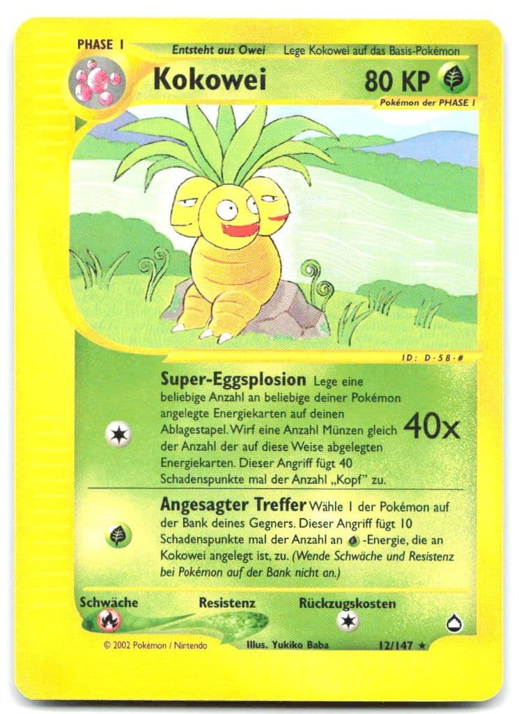 Kokowei 12/147 Expedition Base Set trading card