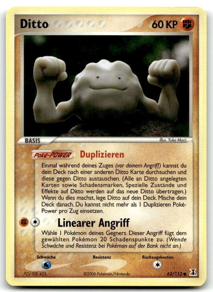 Ditto 62/113 EX Delta Species trading card