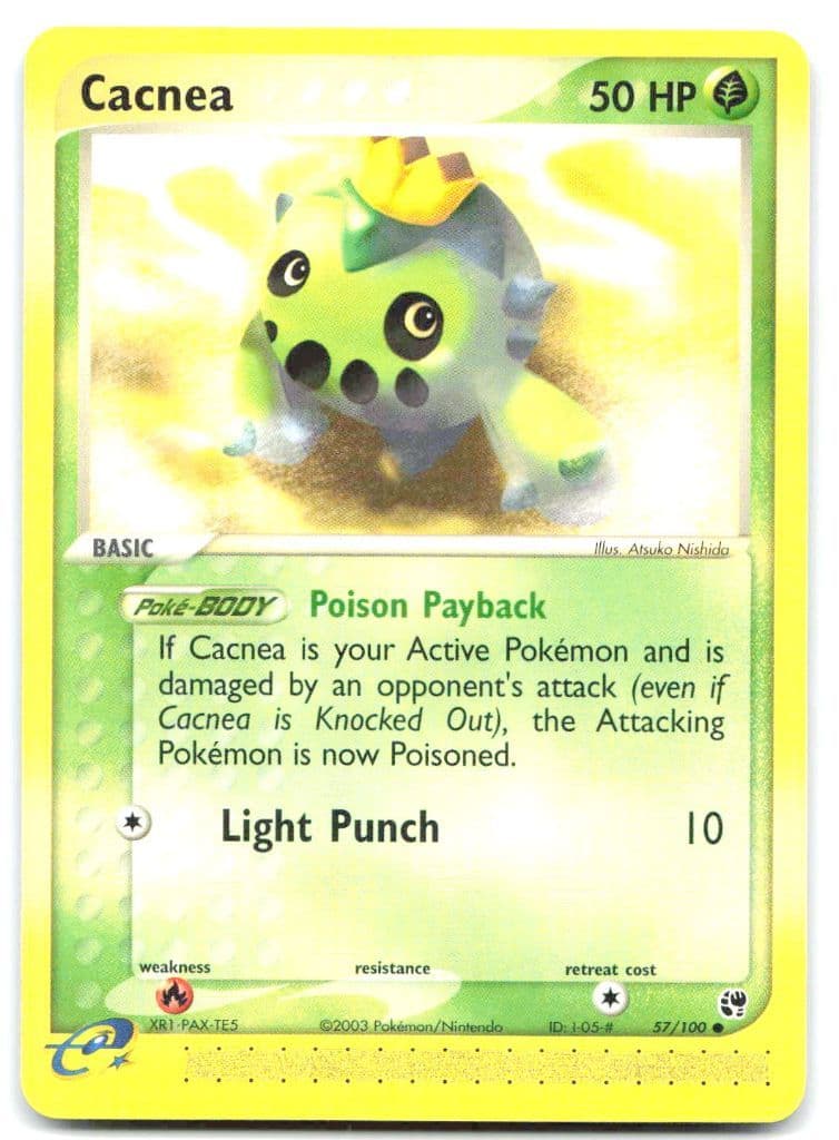 Cacnea 57/100 EX Sandstorm trading card