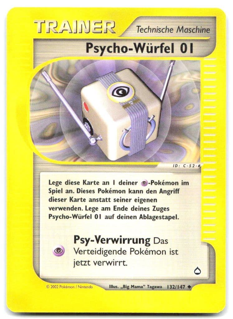 Psycho-Würfel 01 132/147 Expedition Base Set trading card