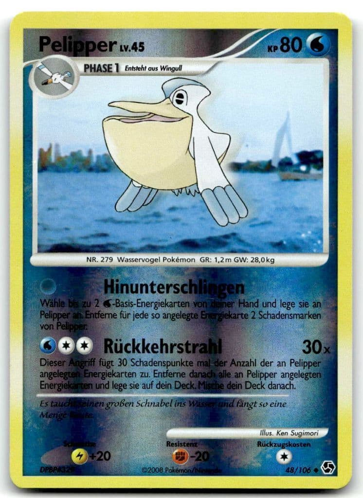 Pelipper 48/106 Great Encounters trading card
