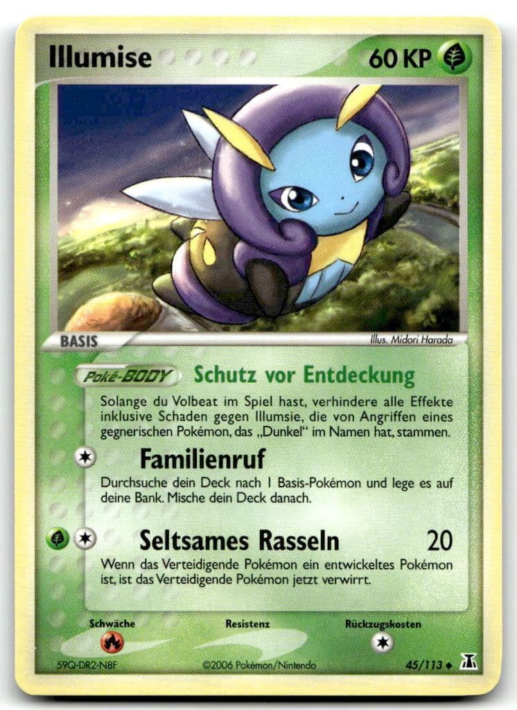 Illumise 45/113 EX Holon Phantoms trading card