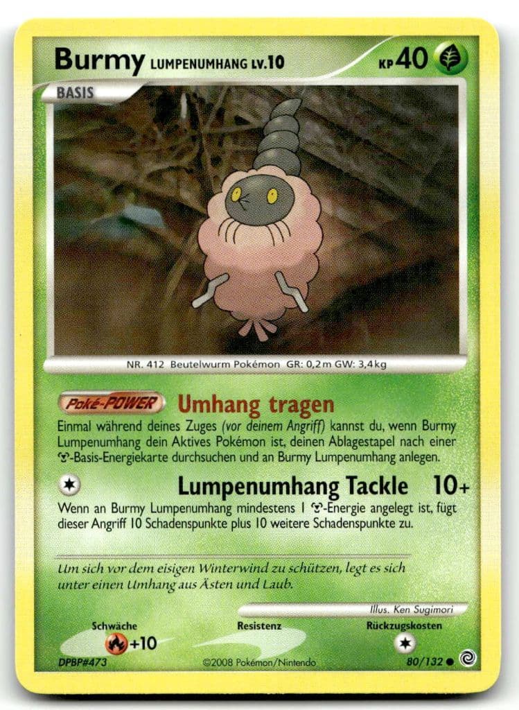 Burmy Lumpenumhang 80/132 Secret Wonders trading card
