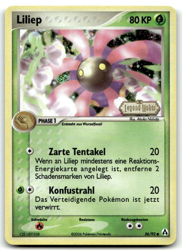 Liliep 56/92 EX Legend Maker trading card