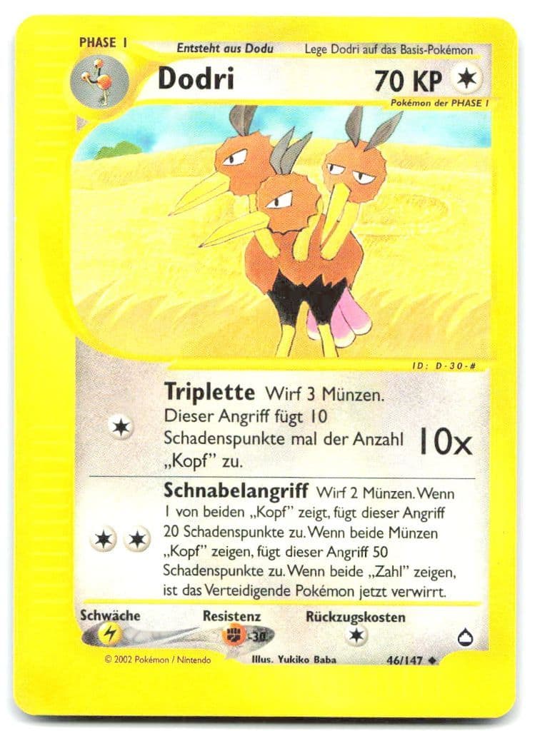 Dodri 46/147 Aquapolis trading card
