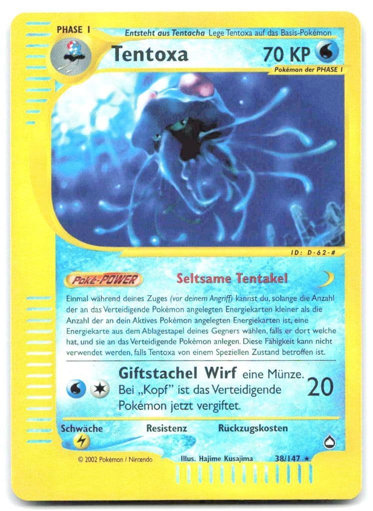 Tentoxa 38/147 Expedition Base Set trading card