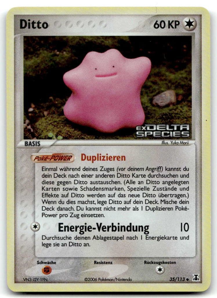 Ditto 35/113 EX Delta Species trading card