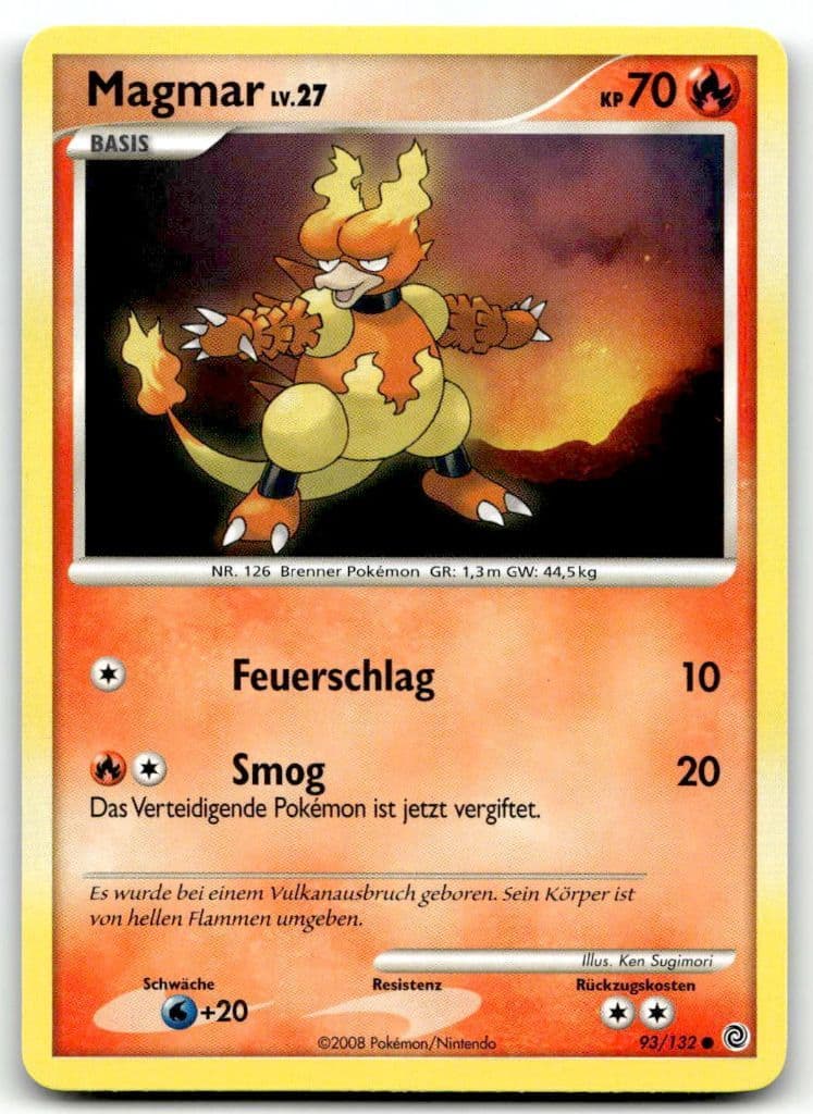 Magmar 93/132 Secret Wonders trading card