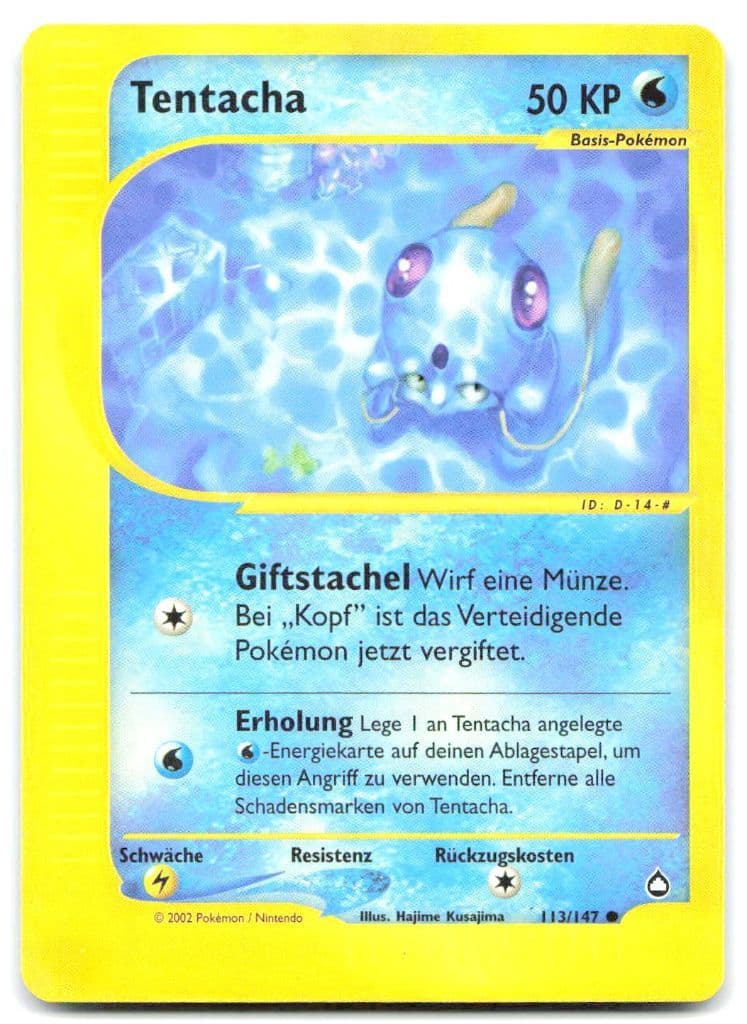 Tentacha 113/147 Expedition Base Set trading card