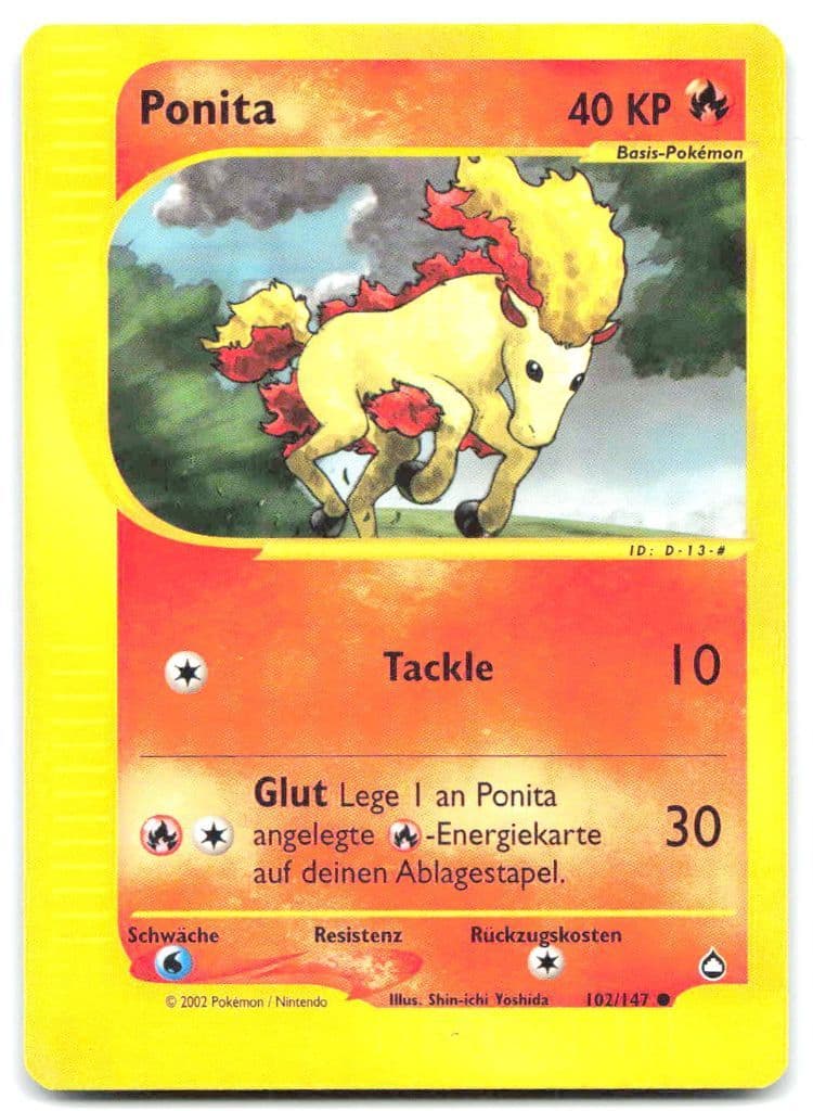Ponita 102/147 Expedition Base Set trading card