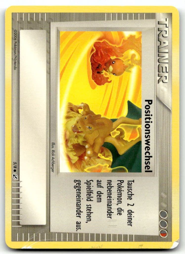 Positionswechsel 5/8 EX Trainer Kit 2 (Minun) trading card