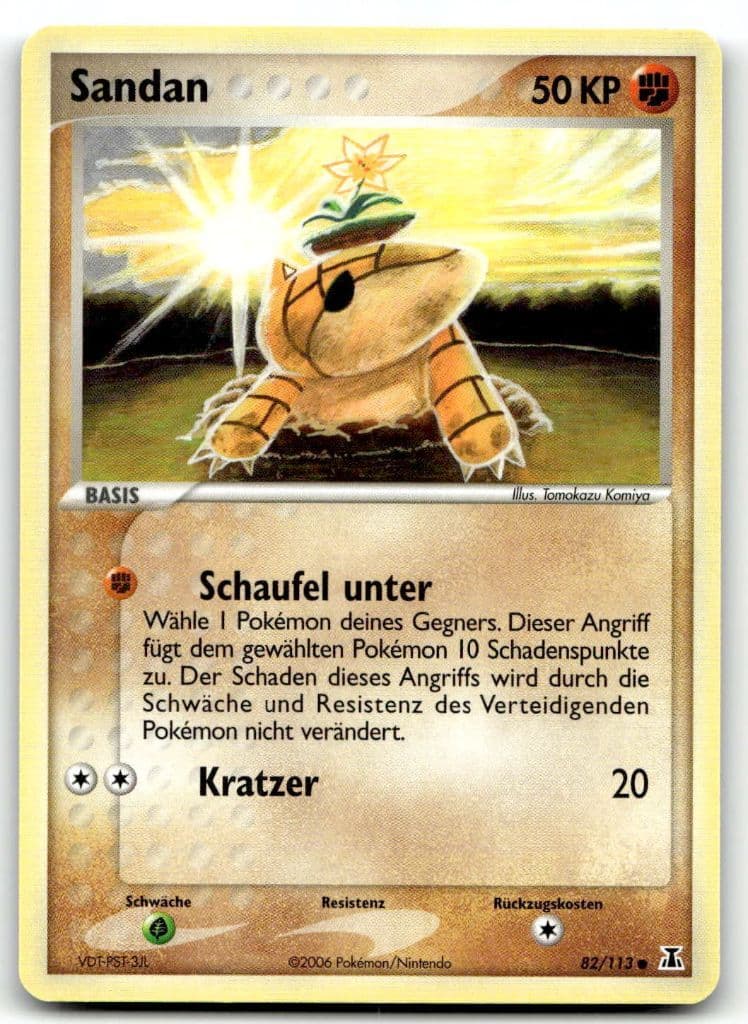 Sandan 82/113 EX Delta Species trading card