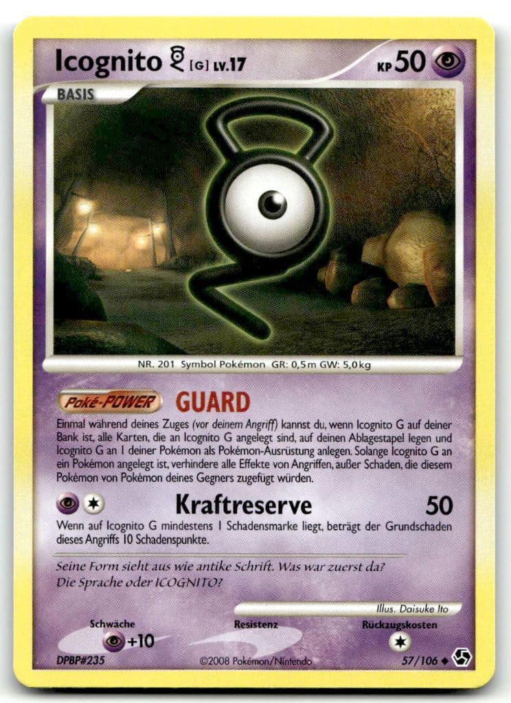 Icognito G 57/106 Great Encounters trading card