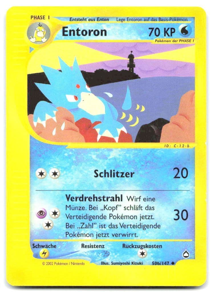 Entoron 50b/147 Aquapolis trading card
