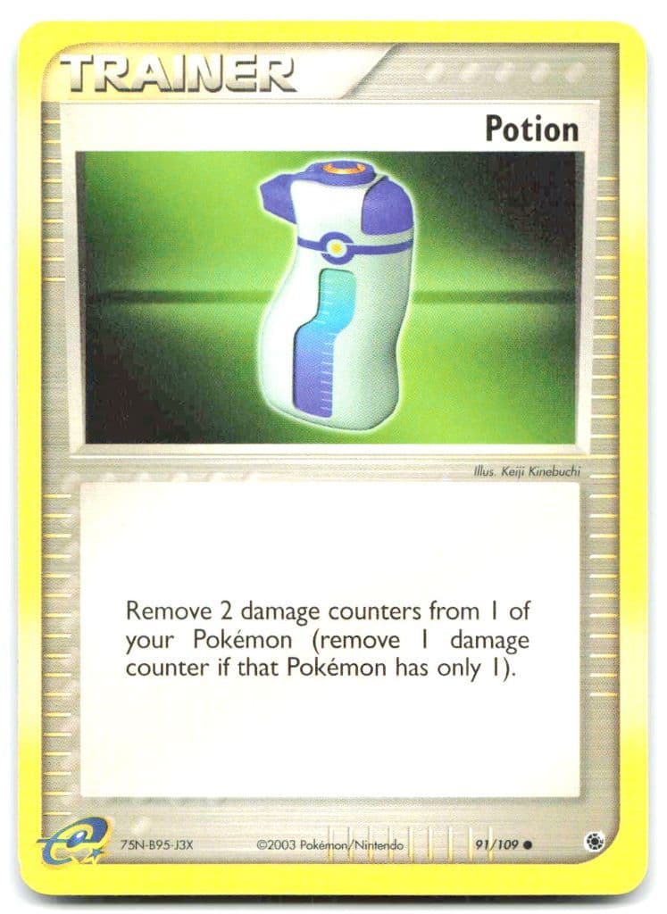 Potion 91/109 EX Ruby & Sapphire trading card