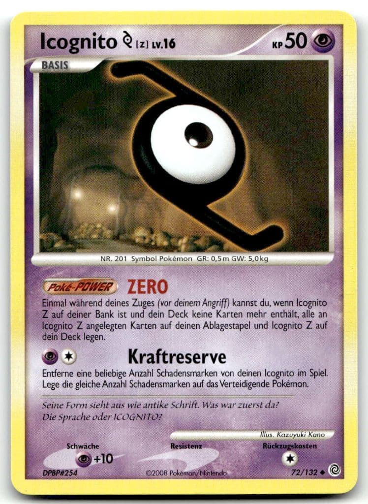 Icognito Z 72/132 Legends Awakened trading card