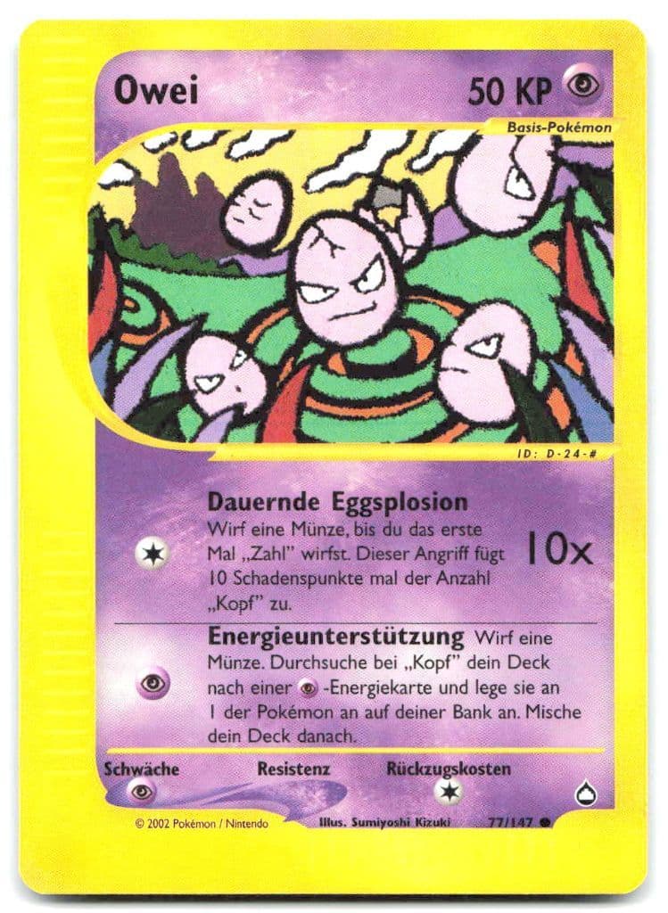 Owei 77/147 Aquapolis trading card