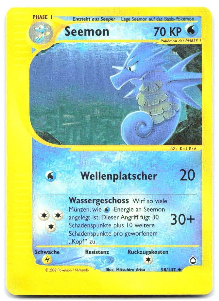 Seemon 58/147 Aquapolis trading card