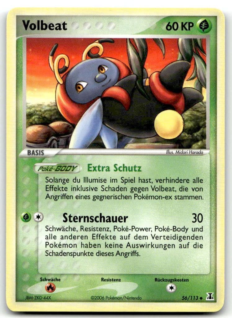 Volbeat 56/113 EX Delta Species trading card