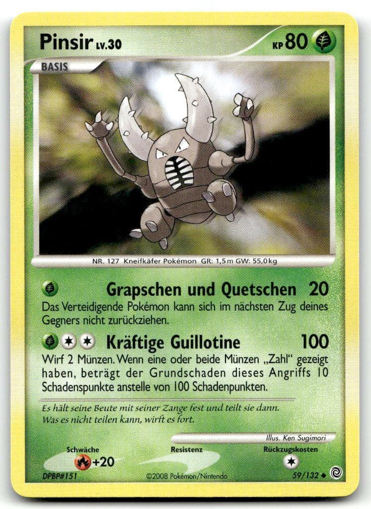 Pinsir LV.30 59/132 Secret Wonders trading card