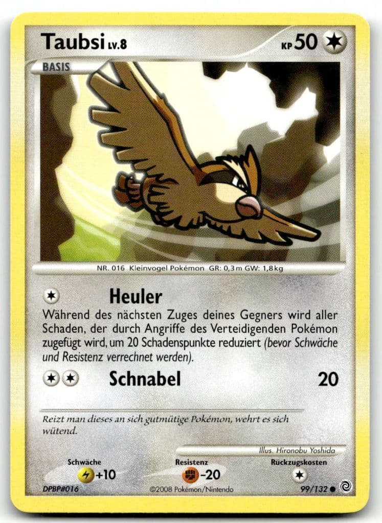 Taubsi 99/132 Rätselhafte Wunder (Secret Wonders) trading card