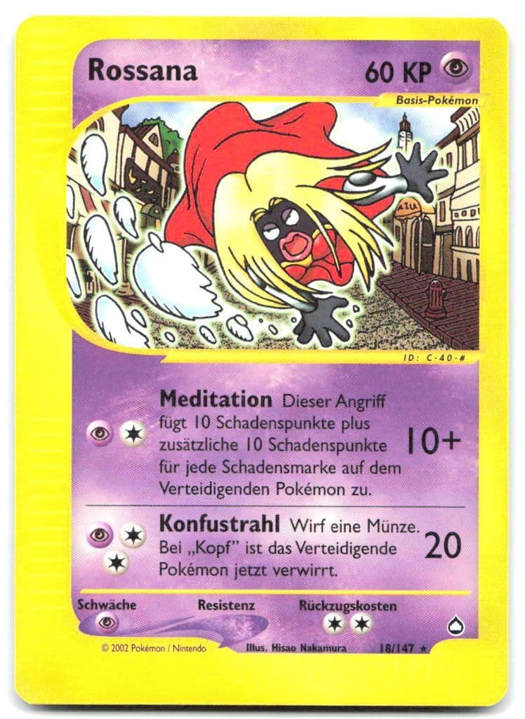 Rossana 18/147 Aquapolis trading card