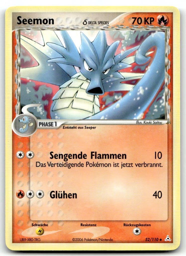 Seemon 52/110 EX Dragon Frontiers trading card