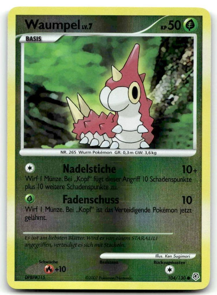 Waumpel 104/130 Diamond & Pearl trading card