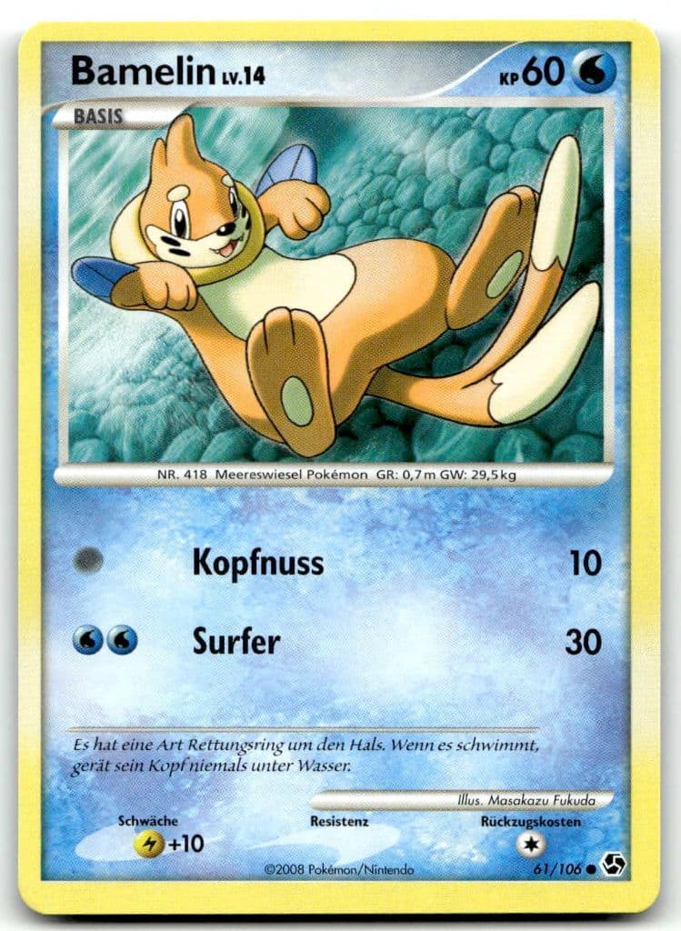 Bamelin LV.14 61/106 Majestic Dawn trading card