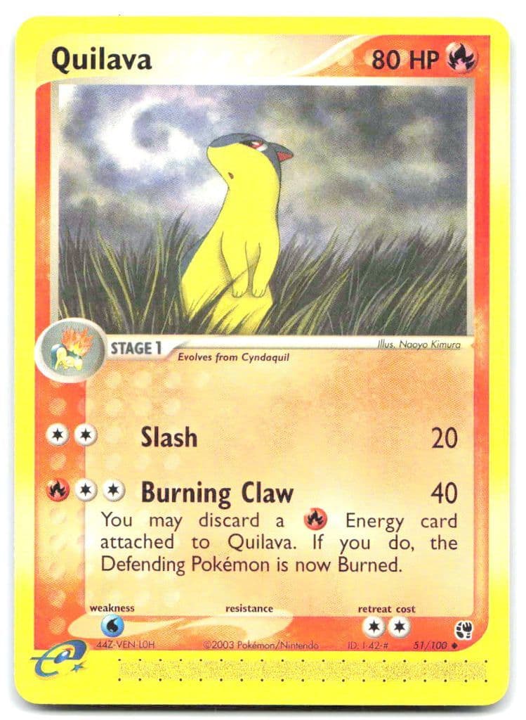Quilava 51/144 Skyridge trading card