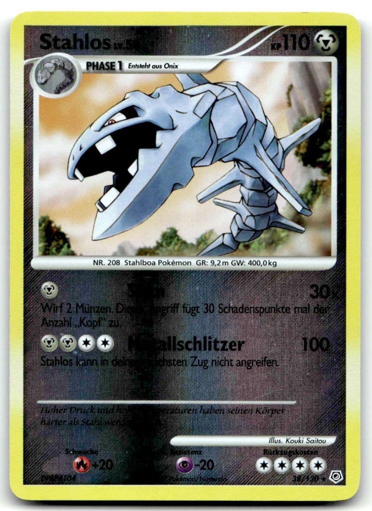 Stahlos 38/130 Diamond & Pearl trading card
