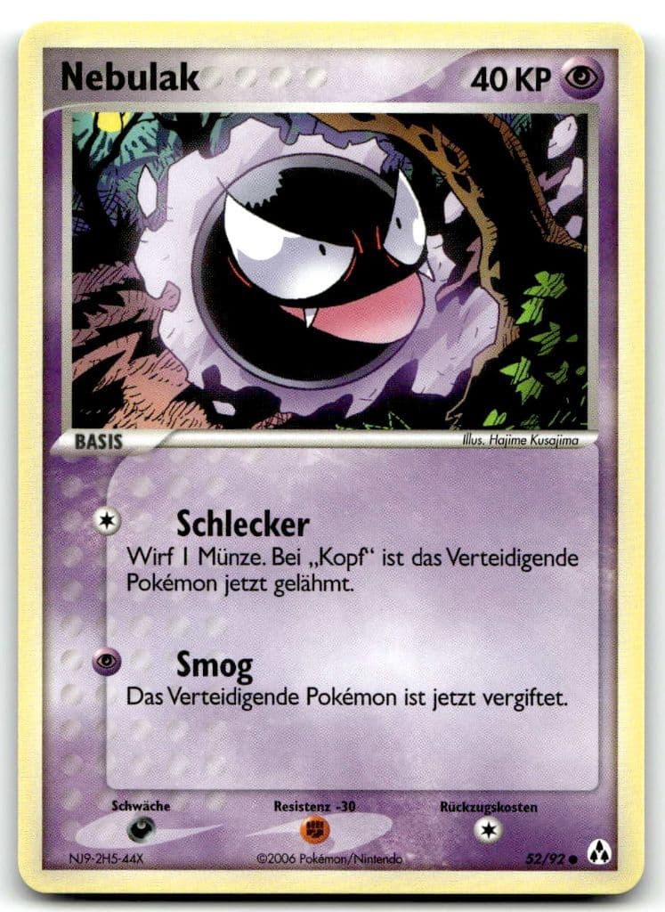 Nebulak 52/92 EX Legend Maker trading card