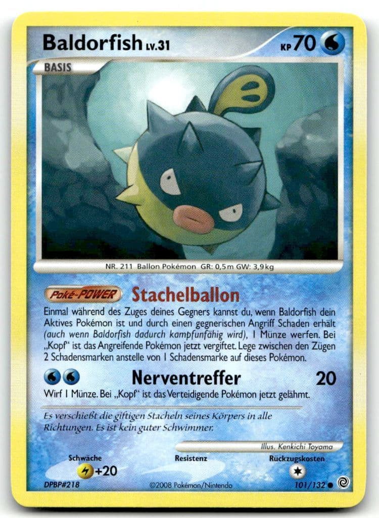 Baldorfish LV.31 101/132 Mysterious Treasures trading card