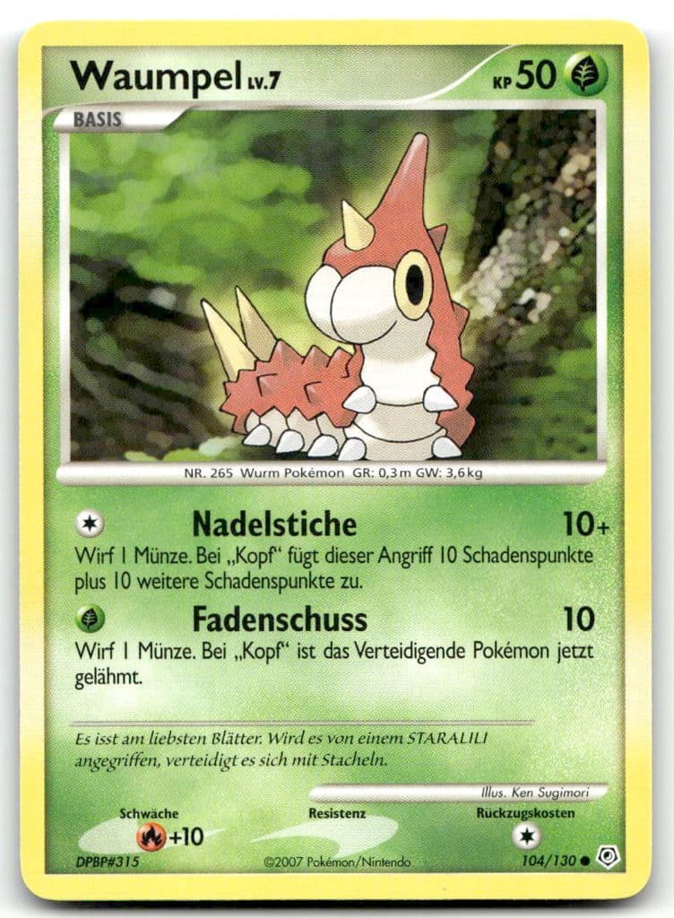 Waumpel 104/130 Diamond & Pearl trading card